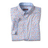 Johnston & Murphy Logan Printed Short-Sleeve Shirt Blue Multi Happy Hour 