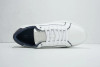 G. Brown Puff-7004 Calfskin Sneaker White w/ Black Tab + Lining