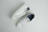 G. Brown Puff-7004 Calfskin Sneaker White w/ Black Tab + Lining