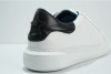 G. Brown PUFF Calfskin Sneaker White w/ Black Tab STR778