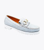 Robert Zur Broadwick Bianca White Croco Patent Loafer 