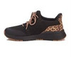 Drew Womens Bandit Sneaker Black/Tan Leopard Combo