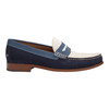 Johnston & Murphy Baldwin Penny Loafer Navy Multi English Suede 