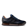Mezlan Lizard/Calf Dress Sneaker Blue