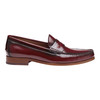 Johnston & Murphy Baldwin Penny Loafer Bordeaux Brush-off Full Grain