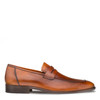 Mezlan Calfskin Penny Loafer Cognac