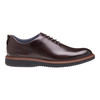 Johnston & Murphy UPTON One-piece Perfed Plain Toe Mahogany Full Grain 