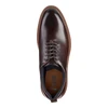 Johnston & Murphy UPTON One-piece Perfed Plain Toe Mahogany Full Grain 