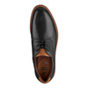 Johnston & Murphy Tyson Plain Toe Black White Sole Full Grain 