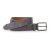 Johnston & Murphy Fine Stripe Diagonal Leather Belt Denim