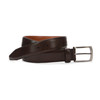 Johnston & Murphy Diagonal Etched Belt Dark Brown