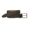 Johnston & Murphy Ariston Striped Leather Belt