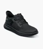 Florsheim Fleet Knit Elastic Lace Slip On Sneaker Black 
