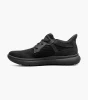 Florsheim Fleet Knit Elastic Lace Slip On Sneaker Black 