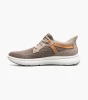 Florsheim Fleet Knit Elastic Lace Slip On Sneaker Mushroom Multi 