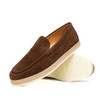 Zelli AMATO Suede Loafer Chocolate Dark Brown