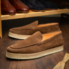 Zelli AMATO Suede Loafer Chocolate Dark Brown