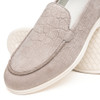 Zelli LIVORNO Stampata Crocodile Nubuk Loafer, Bone