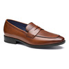 Johnston & Murphy Gibbons Embossed Penny Loafer Mahogany Full Grain