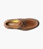 Florsheim Launch Moc Toe Elastic Lace Boat Shoe Brown Crazy Horse 