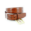 Torino Alligator Embossed Calf Belt Saddle