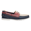 Johnston & Murphy Men's Ventura 2-Eye Boat Shoe Red/White/Blue Full Grain