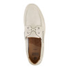 Johnston & Murphy Men's Ventura 2-Eye Boat Shoe Off White Suede