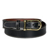 Torino Burnished Waxy Leather Belt Black
