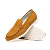 Zelli LIVORNO Stampata Crocodile Nubuk Loafer, Cognac