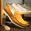 Zelli LIVORNO Stampata Crocodile Nubuk Loafer, Cognac