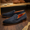 Zelli BRUNO Suede Penny Loafer, Navy
