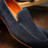 Zelli BRUNO Suede Penny Loafer, Navy