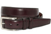 Torino Italian Burnished Kipskin Belt Cordovan