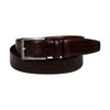 Torino Lizard Embossed Calfskin Dress Casual Belt in Brown