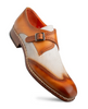 Mezlan Blanes Spectator Monk Strap Camel/Bone