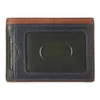 Johnston & Murphy Color Block Perforated Weekender Wallet Brown
