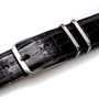 Mezlan Crocodile Belt Black