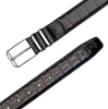 Mezlan Crocodile Belt Black