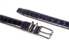 Mezlan Crocodile Belt Blue