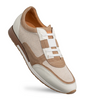 Mezlan Riumar Suede/Linen Sneaker Bone/Sand