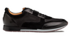 Mezlan Riumar Suede/Linen Sneaker Black