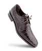 Mezlan Men's Crocodile Lace Up Anderson Dark Brown