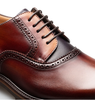 Mezlan Birch Two-Tone Lug Sole Derby Cognac Rust/Purple