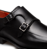 Mezlan Berkshire Double Monk Strap Black