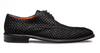 Mezlan Montage Printed Suede Derby Black