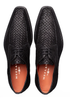 Mezlan Montage Printed Suede Derby Black