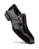 Mezlan Afton Textured Shiny Calf Monk Black