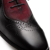 Mezlan Eagle Calf/Suede Oxford Black/Wine