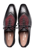Mezlan Eagle Calf/Suede Oxford Black/Wine