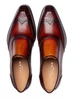 Mezlan Liberty Wing Tip Medallion Slip Cognac/Rust